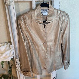 Carlisle Leather Gold Blazer